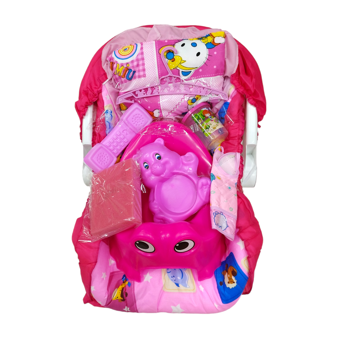 Silla Portabebé Mecedora Con Funda Y 7 Accesorios De Regalo