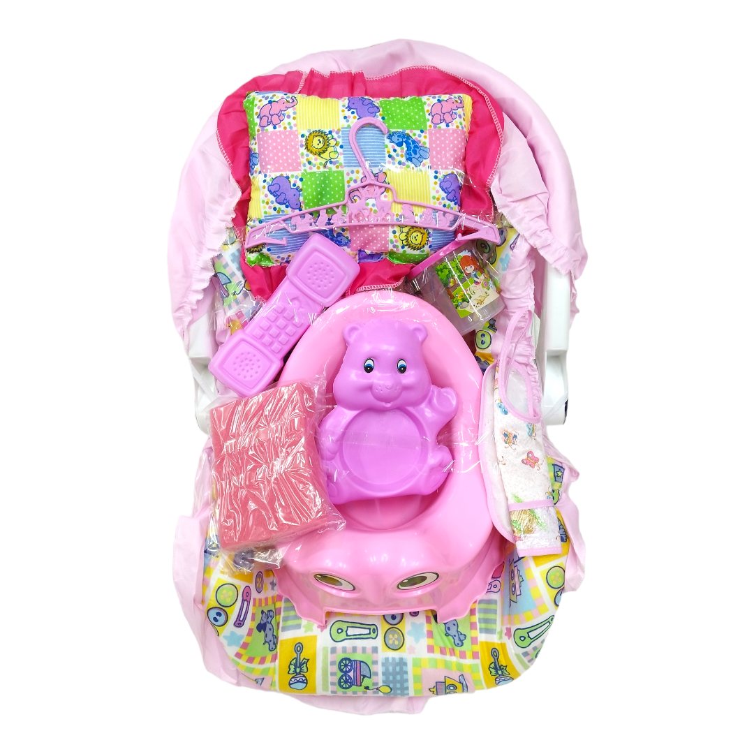 Silla Portabebé Mecedora Con Funda Y 7 Accesorios De Regalo
