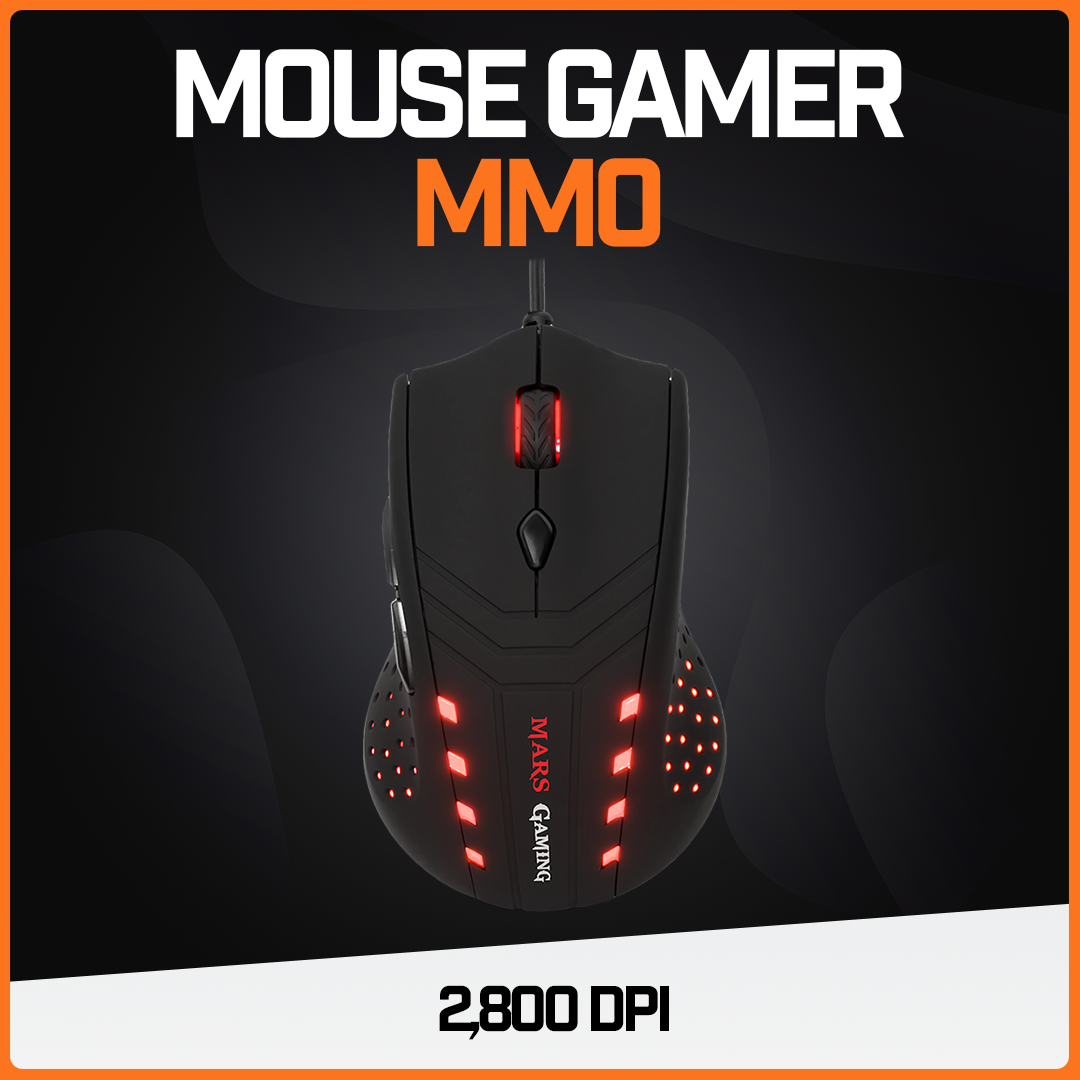Mouse Gamer Ratón Juegos Usb Periférico Rojo Pc Ergonómico
