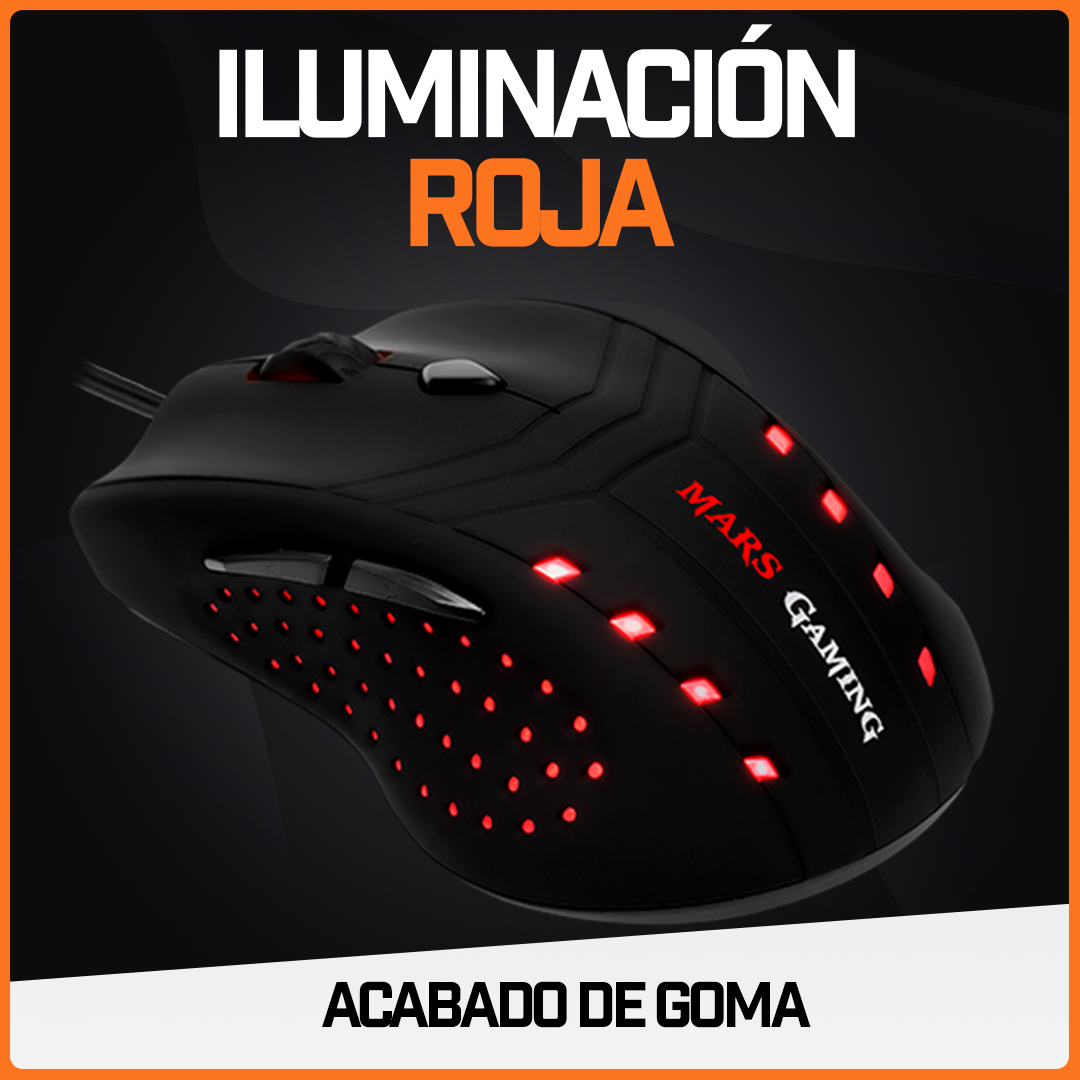 Mouse Gamer Ratón Juegos Usb Periférico Rojo Pc Ergonómico