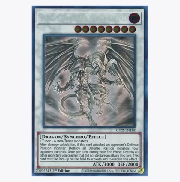 Yugioh Red Dragon Archfiend Ghost Rare GFP2-EN182 1st Edition - Konami