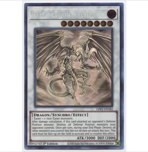 Yugioh Red Dragon Archfiend Ghost Rare GFP2-EN182 1st Edition - Konami