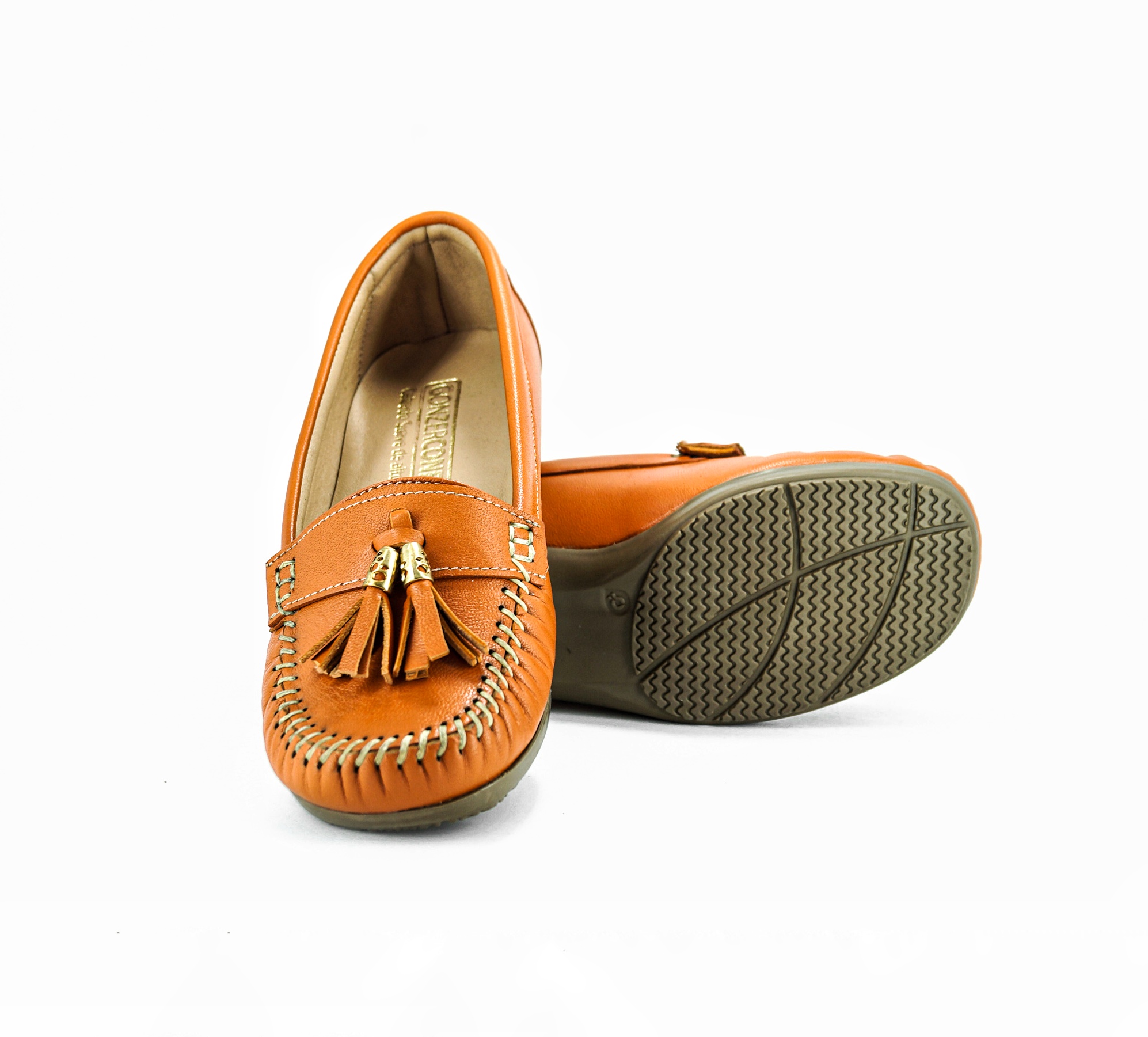 Zapato Bajo Cómodo Y Suave Para Dama Mod Andy Mandarina