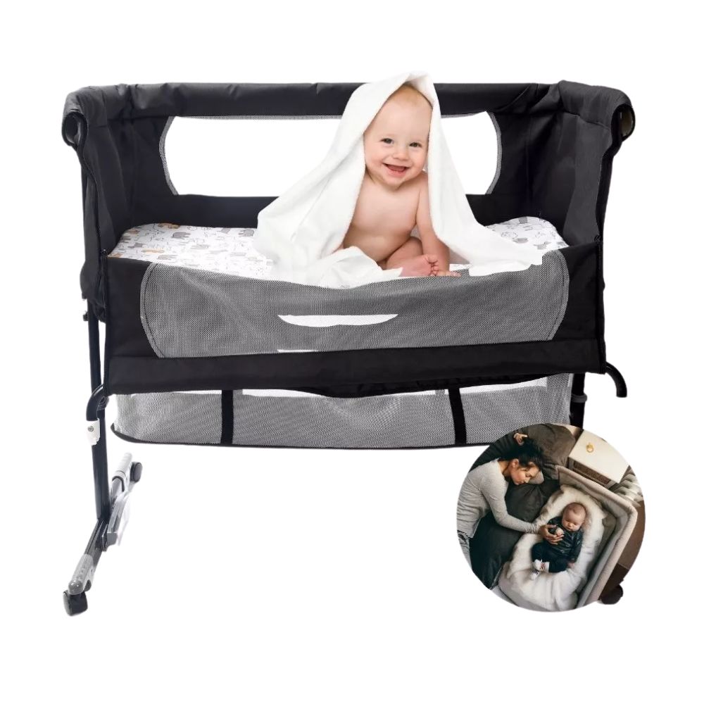 Cuna Moises Para Bebe Recien Nacido Colecho Con Ruedas