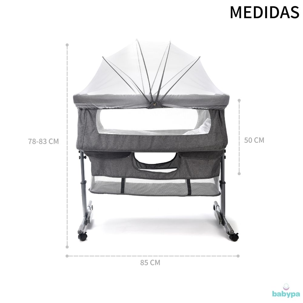 Cuna Moises Para Bebe Recien Nacido Colecho Con Ruedas