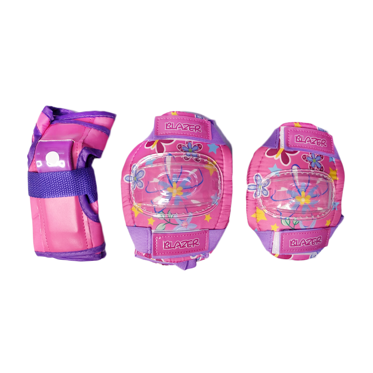 Kit Patinaje Led Ajustables Infantil Rosa con Mochila Y Protecciones