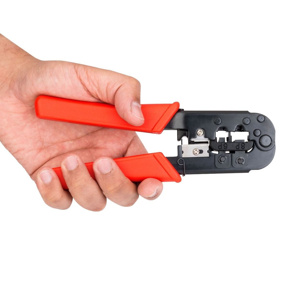 Pinza Profesional Ponchadora Plug Rj12 Rj45 Corte Steren