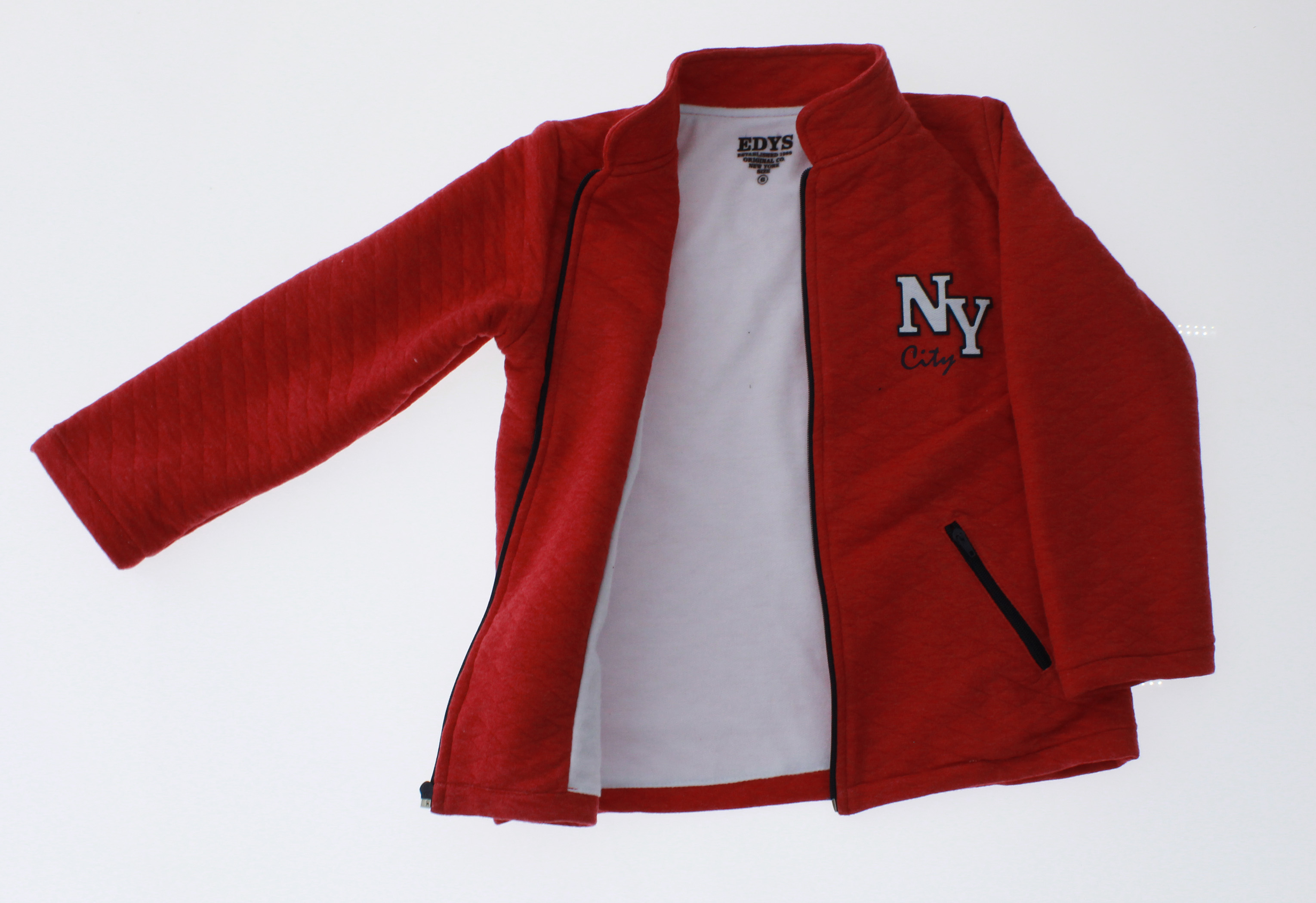 Chamarra Niño Algodón Roja 3224 3 a 16 Años.