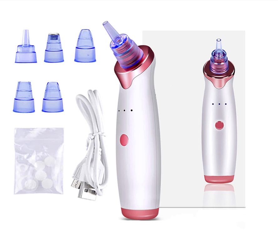 Kit de cepillo limpiador facial eléctrico 5 en 1 y succionador de puntos negros