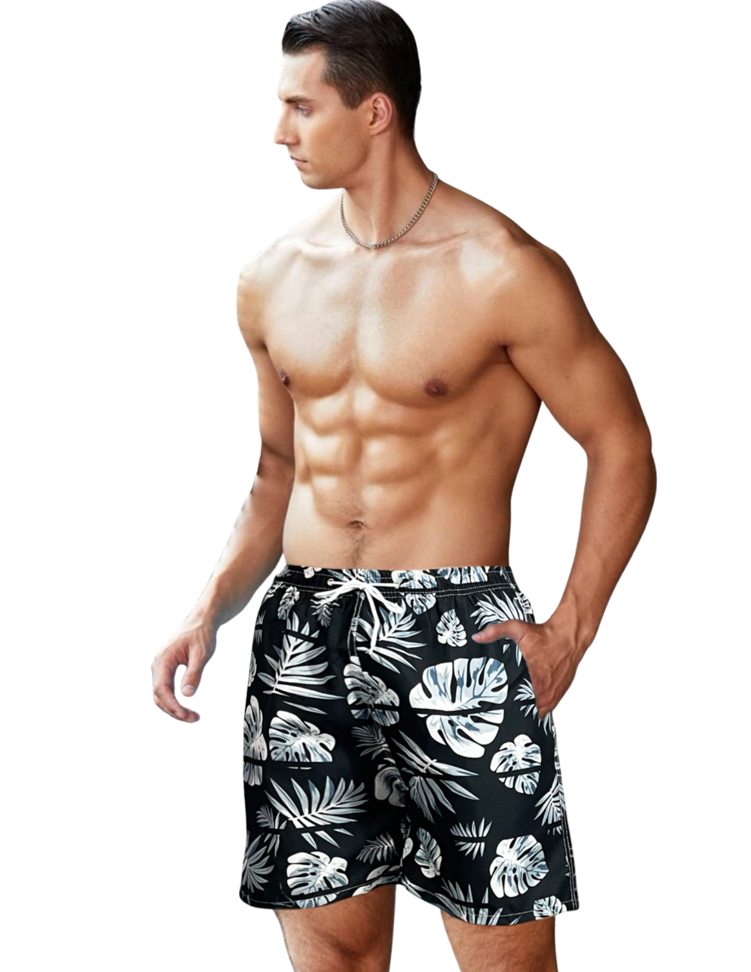 Shorts Hombre Verano Short Playa Traje Baño Con Forro Malla