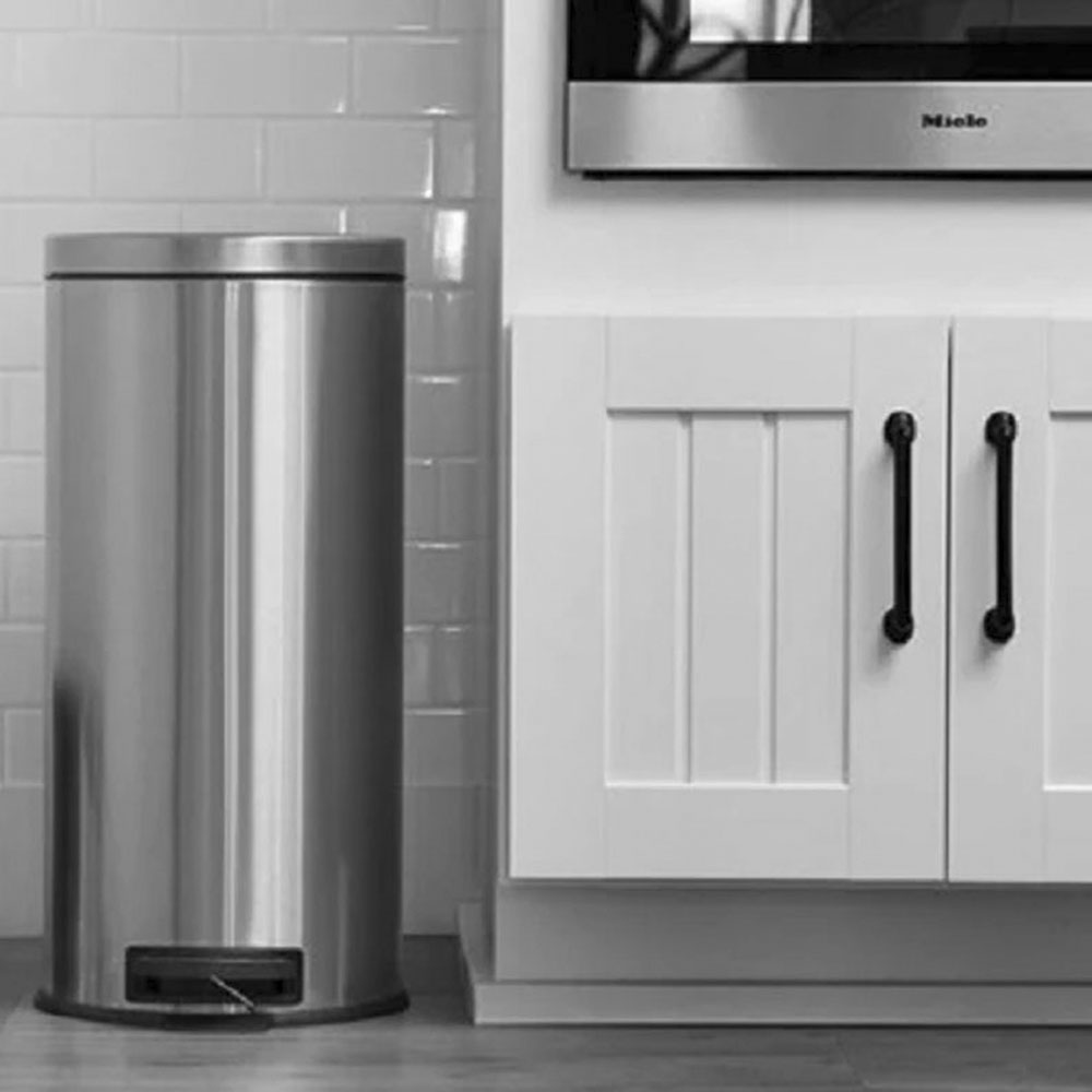 Bote de Basura de Acero Inoxidable con Pedal 30 litros