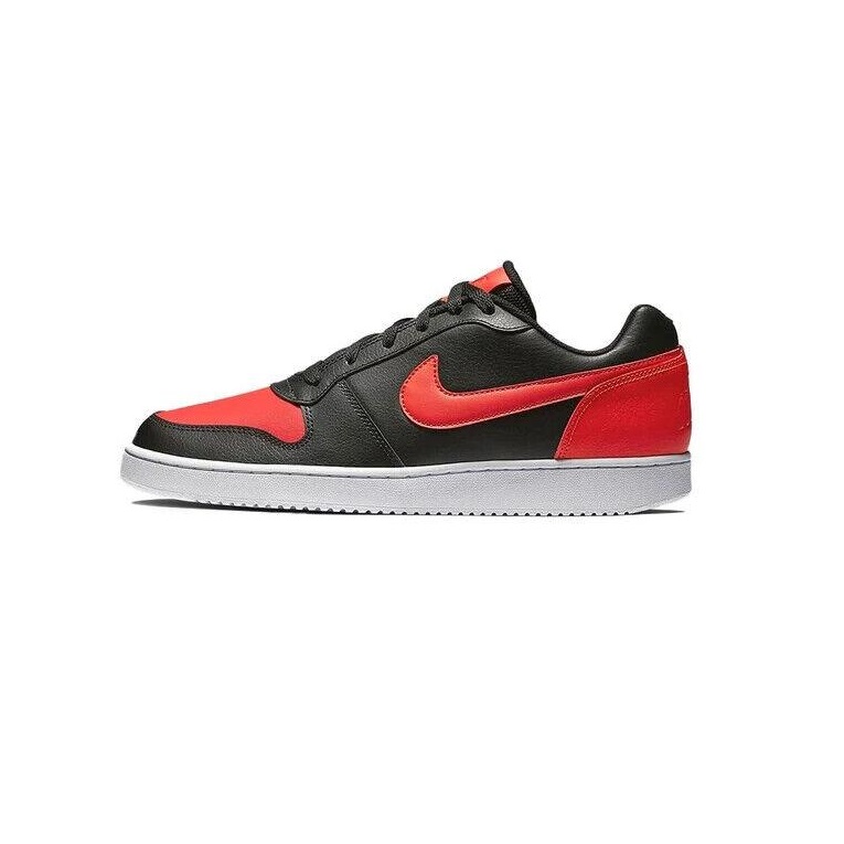 Nike ebernon low blanco con clearance rojo