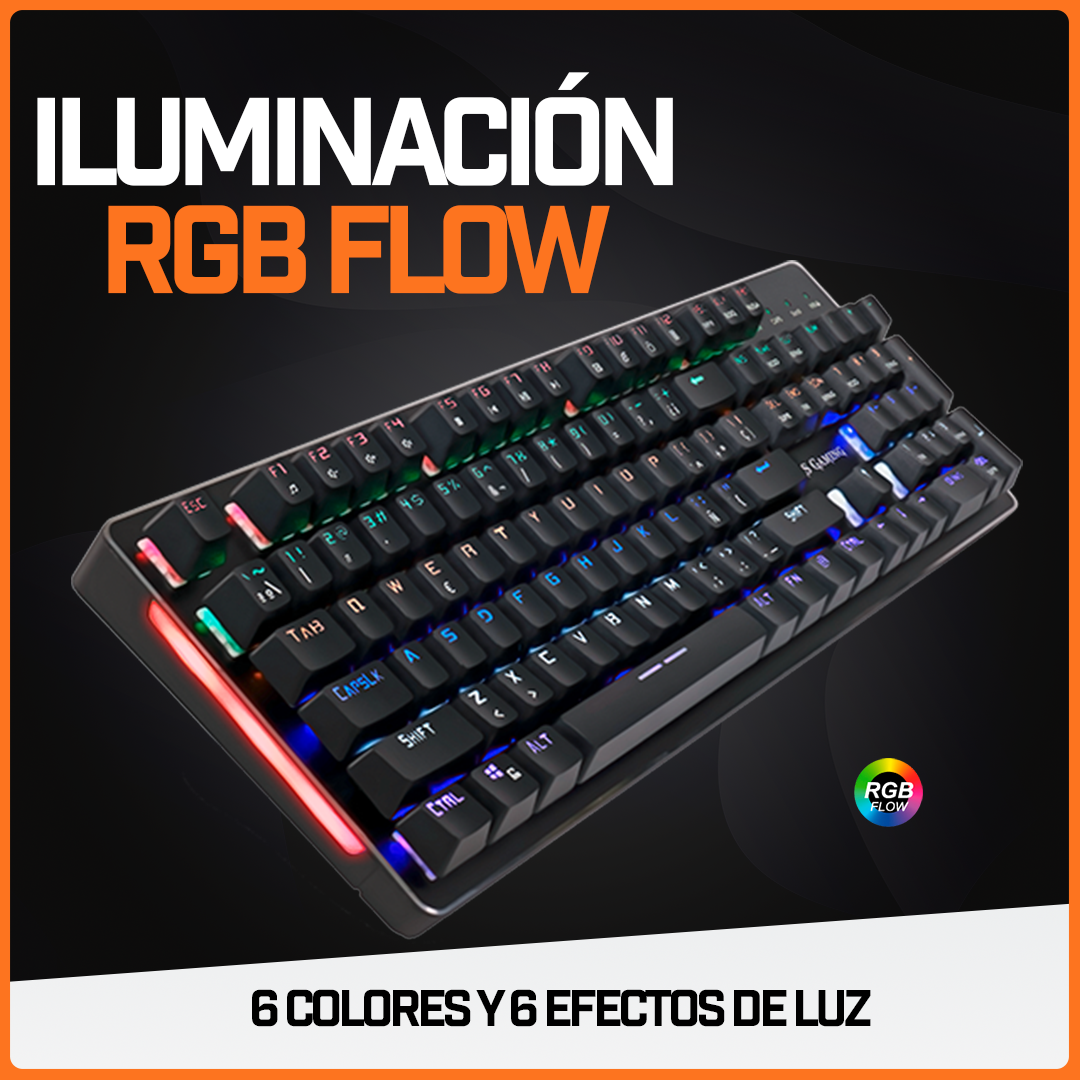 Teclado Mecánico Gamer Usb Profesional Rgb Aluminio Rojo