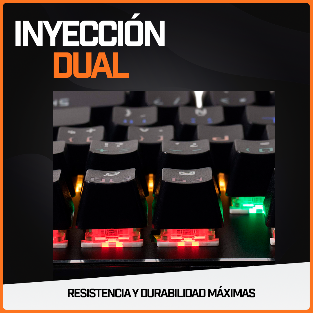 Teclado Mecánico Gamer Usb Profesional Rgb Aluminio Rojo