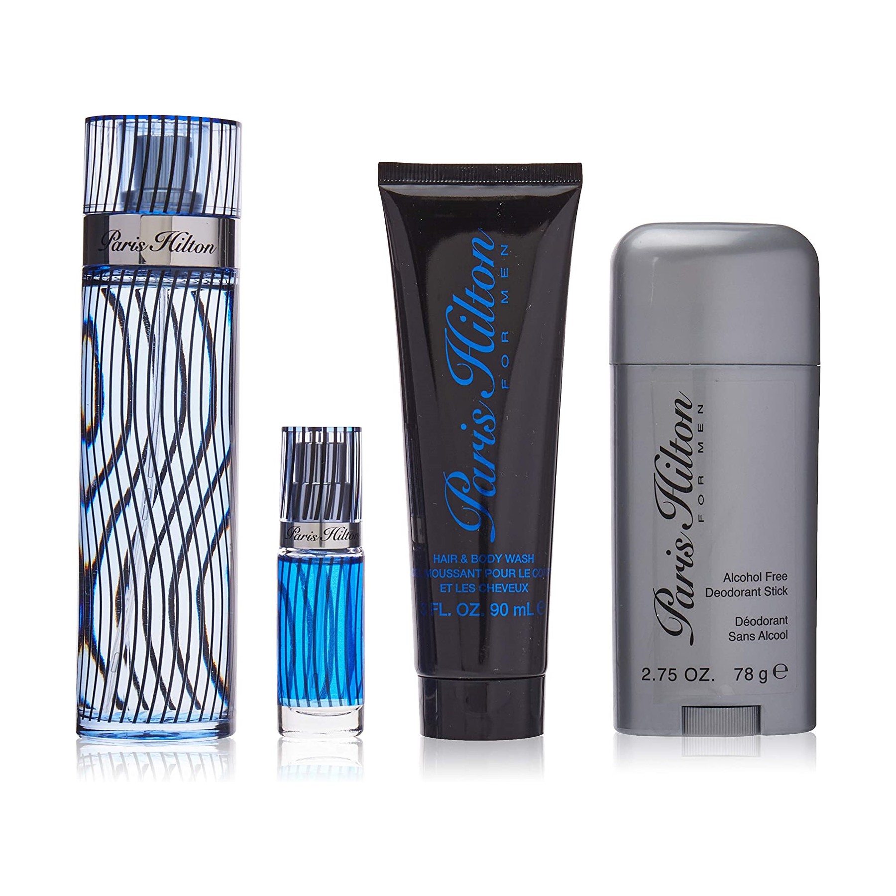 Estuche Paris Hilton  4pzs hombre