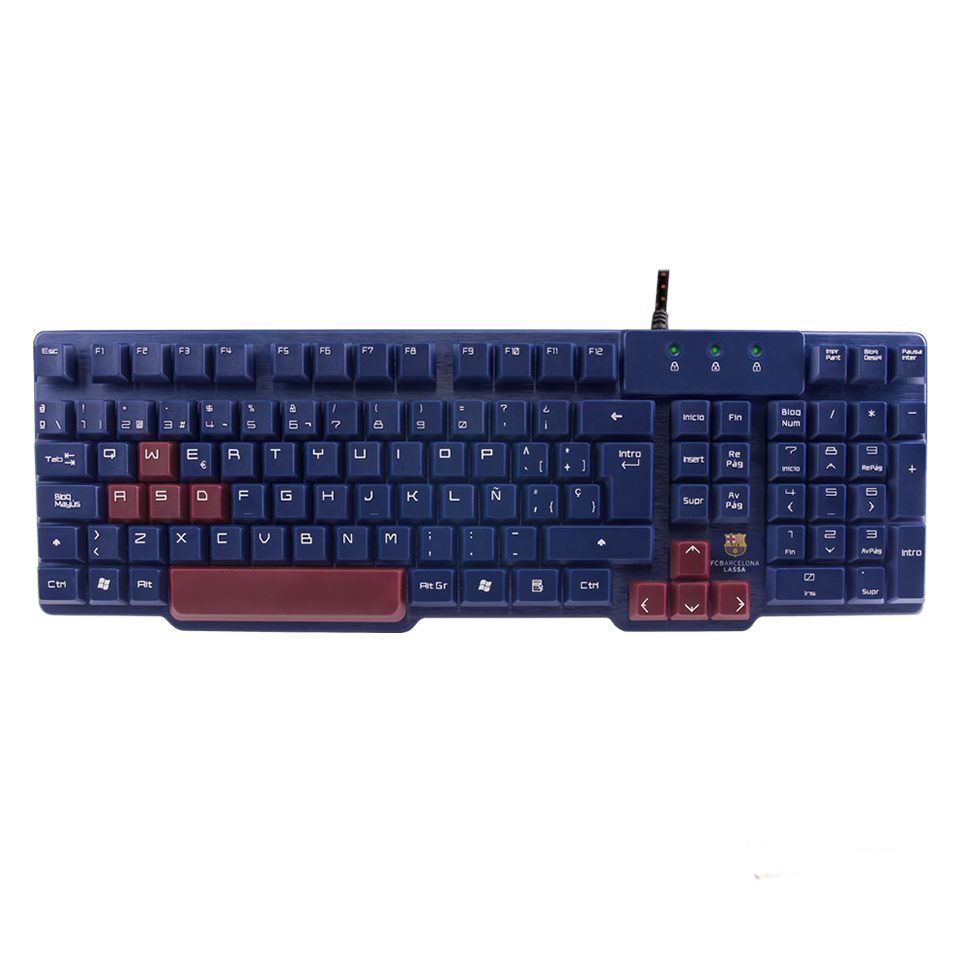 Teclado Gamer Usb Profesional Barcelona Blaugrana