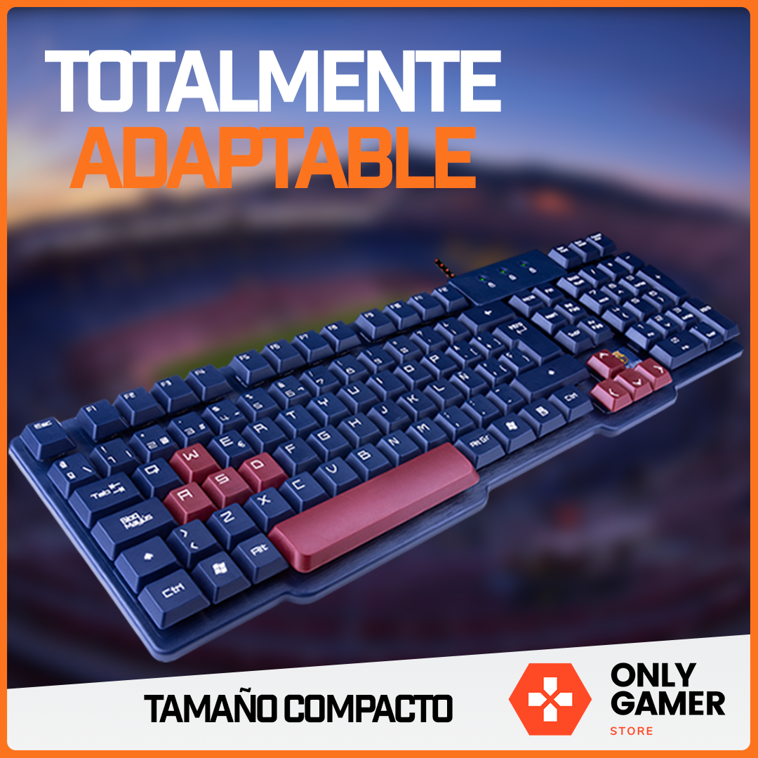 Teclado Gamer Usb Profesional Barcelona Blaugrana