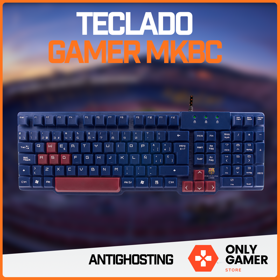 Teclado Gamer Usb Profesional Barcelona Blaugrana