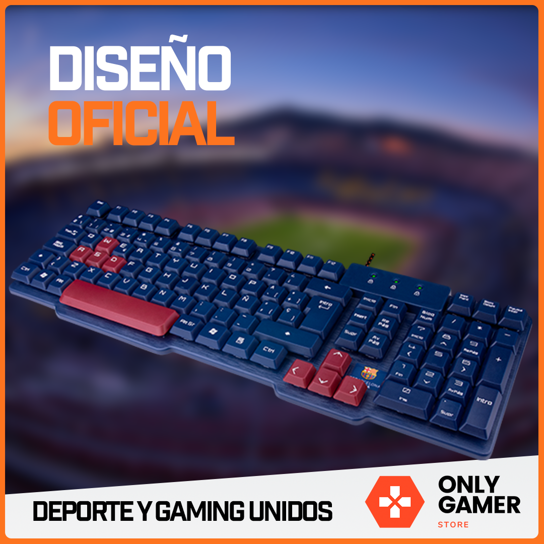 Teclado Gamer Usb Profesional Barcelona Blaugrana