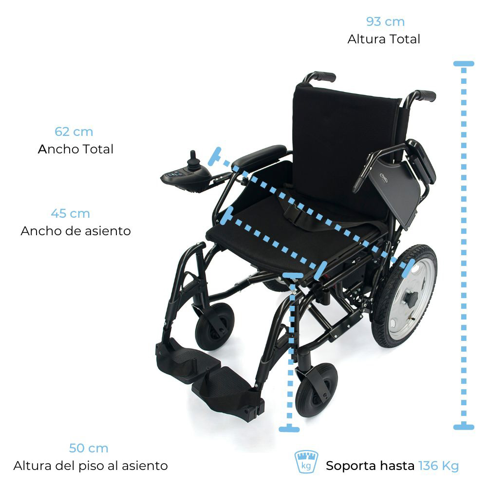 Companion, Silla Eléctrica  Todo Terreno Fabricada En Estructura De Acero Resistente, Con Llantas Traseras Neumáticas .