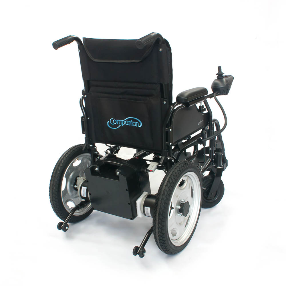 Companion, Silla Eléctrica  Todo Terreno Fabricada En Estructura De Acero Resistente, Con Llantas Traseras Neumáticas .
