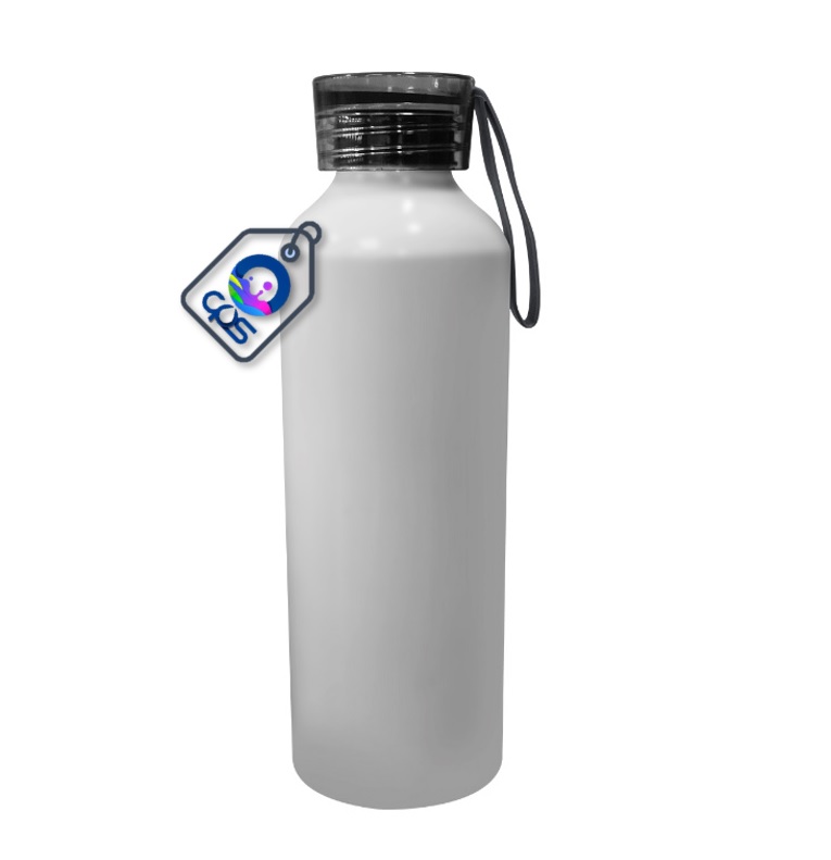 Botella deportiva de 750ml. Con tapa transparente para sublimar (10 piezas)..