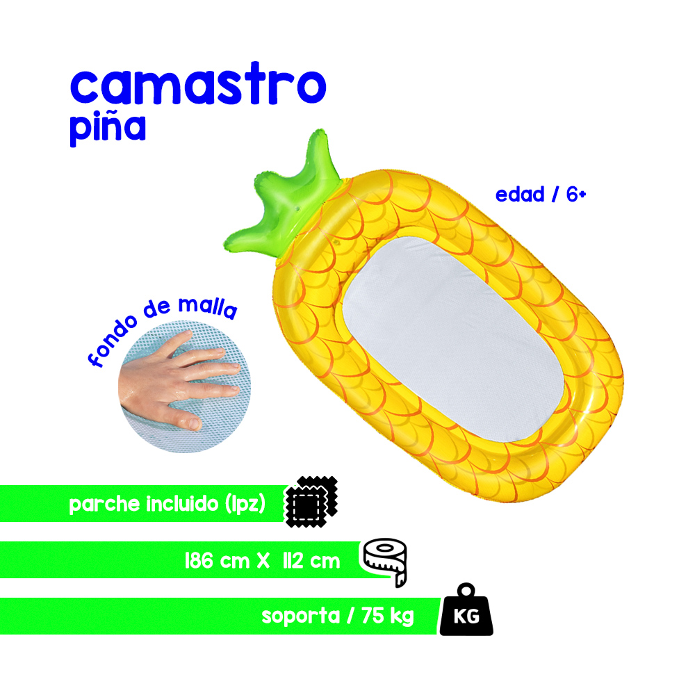Cama Camastro Montable Inflable Frutas Para Niños 6 Años