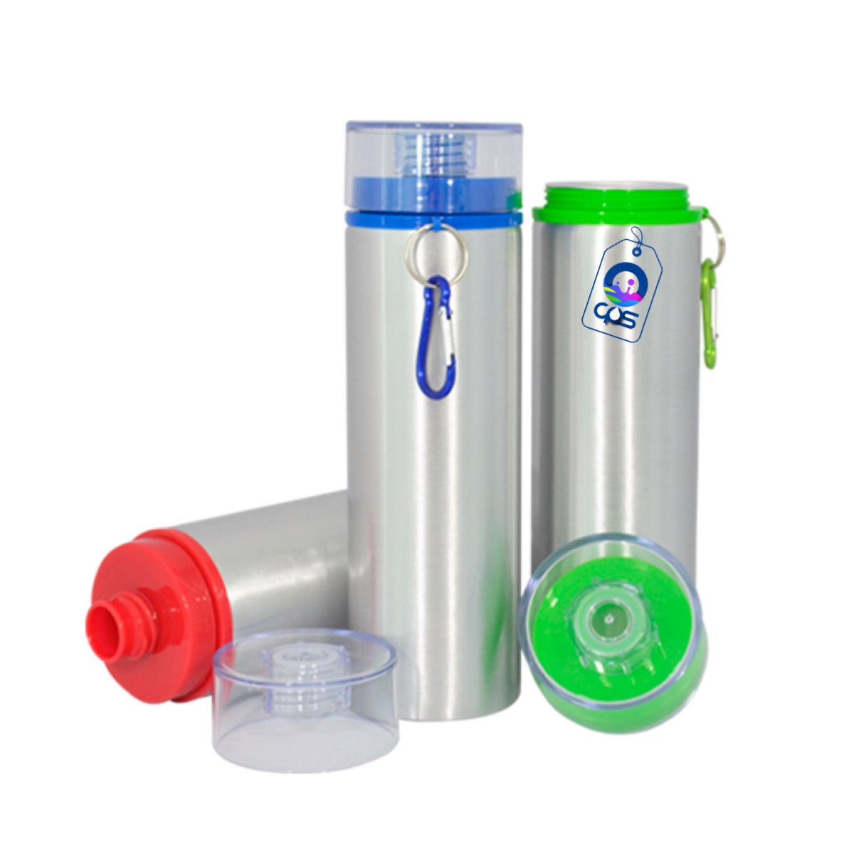 Botella deportiva de 750ML. Con tapa removible para sublimar (6 piezas)..