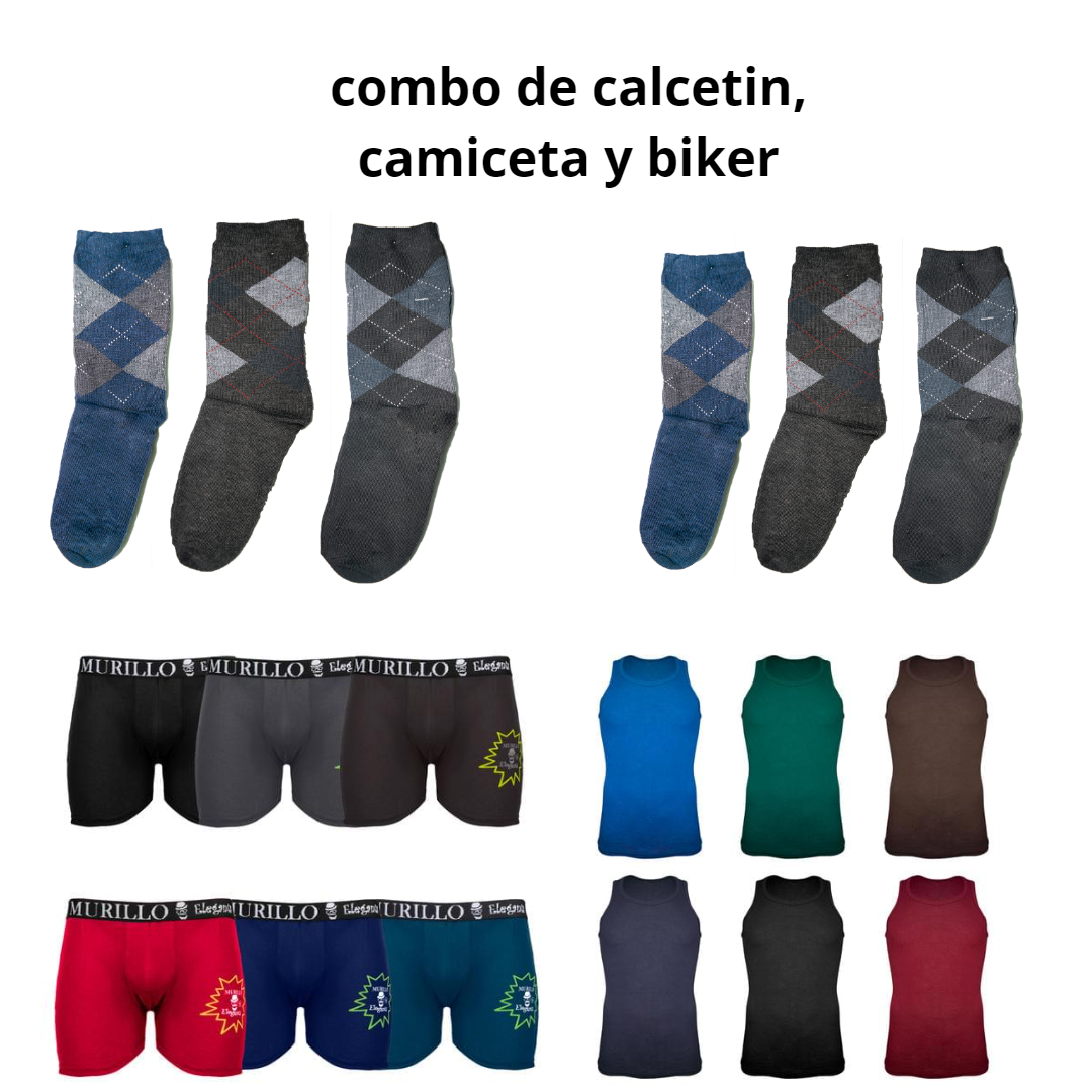 3 paquetes de 6 prendas ropa interior para hombre. 