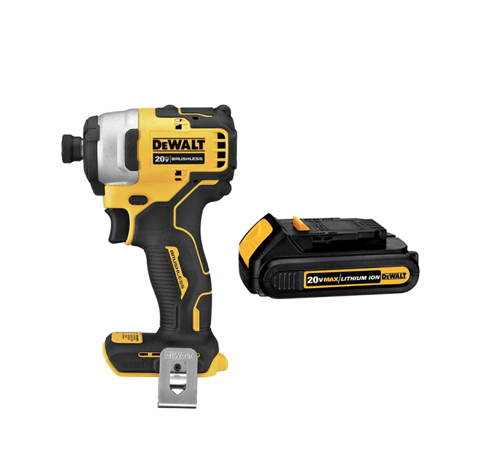 Herramienta de destornillador de impacto Dewalt Dcf809 + Bateria Dcb201 20v Max