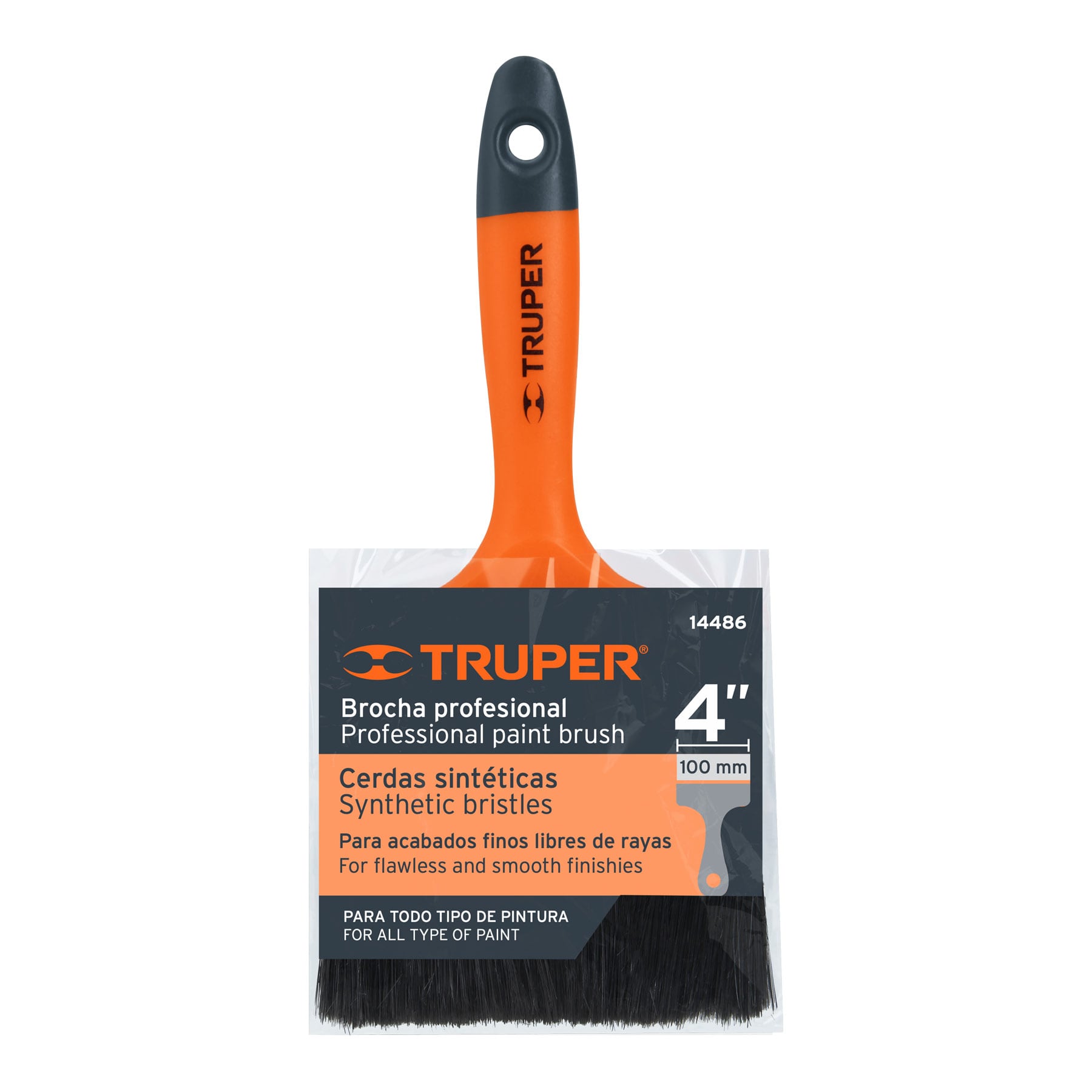 Kit De 8 Brochas Para Pintar Con Mango De Plastico Truper 1448