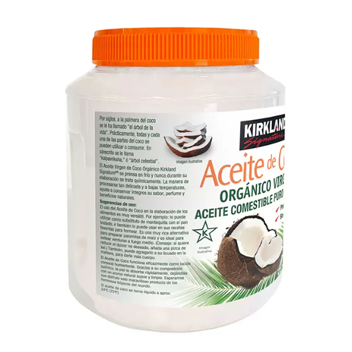 Aceite de Coco Orgánico Virgen Kirkland Signature 2.48 L