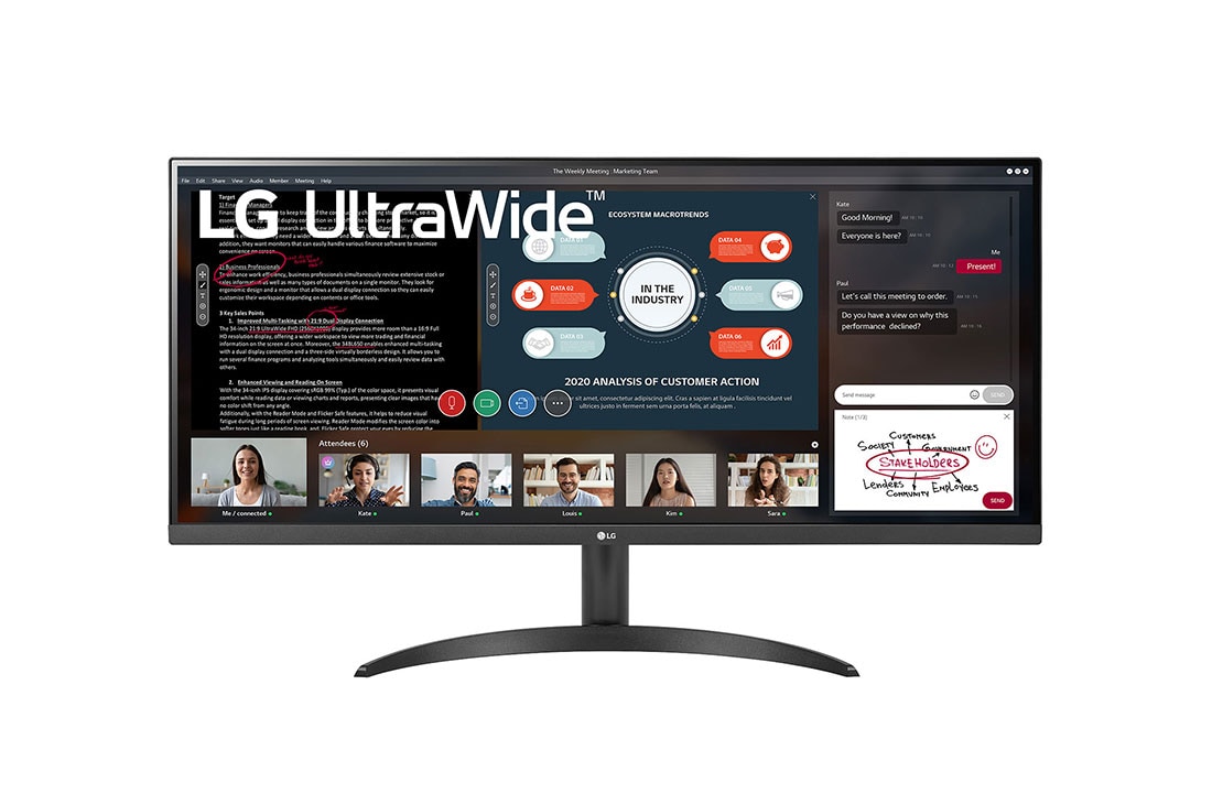 Monitor LG LED 34" Full HD, UltraWide, FreeSync, 75Hz