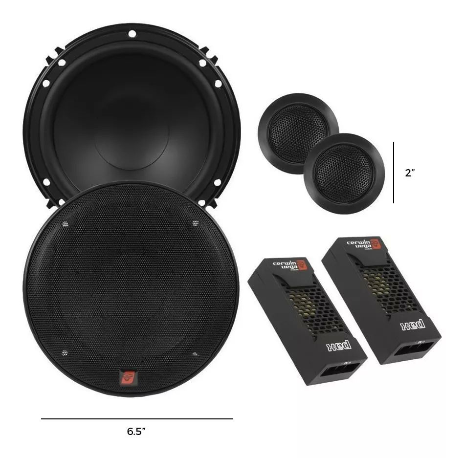 Set De Medios Cerwin Vega Xed650c De 6.5