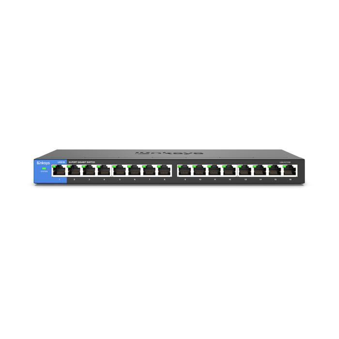 Switch Linksys Ethernet LGS116, 16 Puertos 10/100/1000Mbps