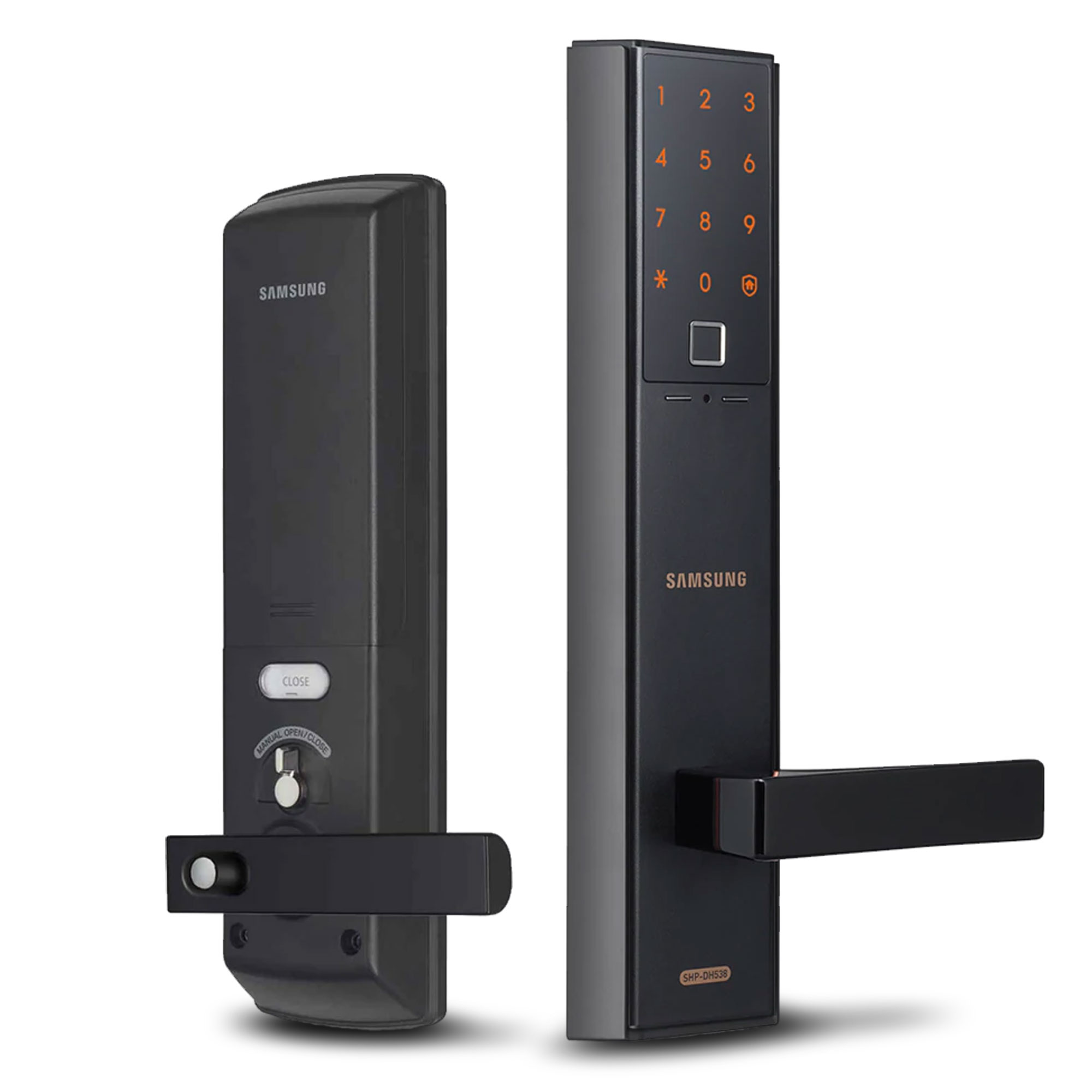 Cerradura Digital con Contraseña, Tarjeta RFID y Huella Samsung SHP-DH538