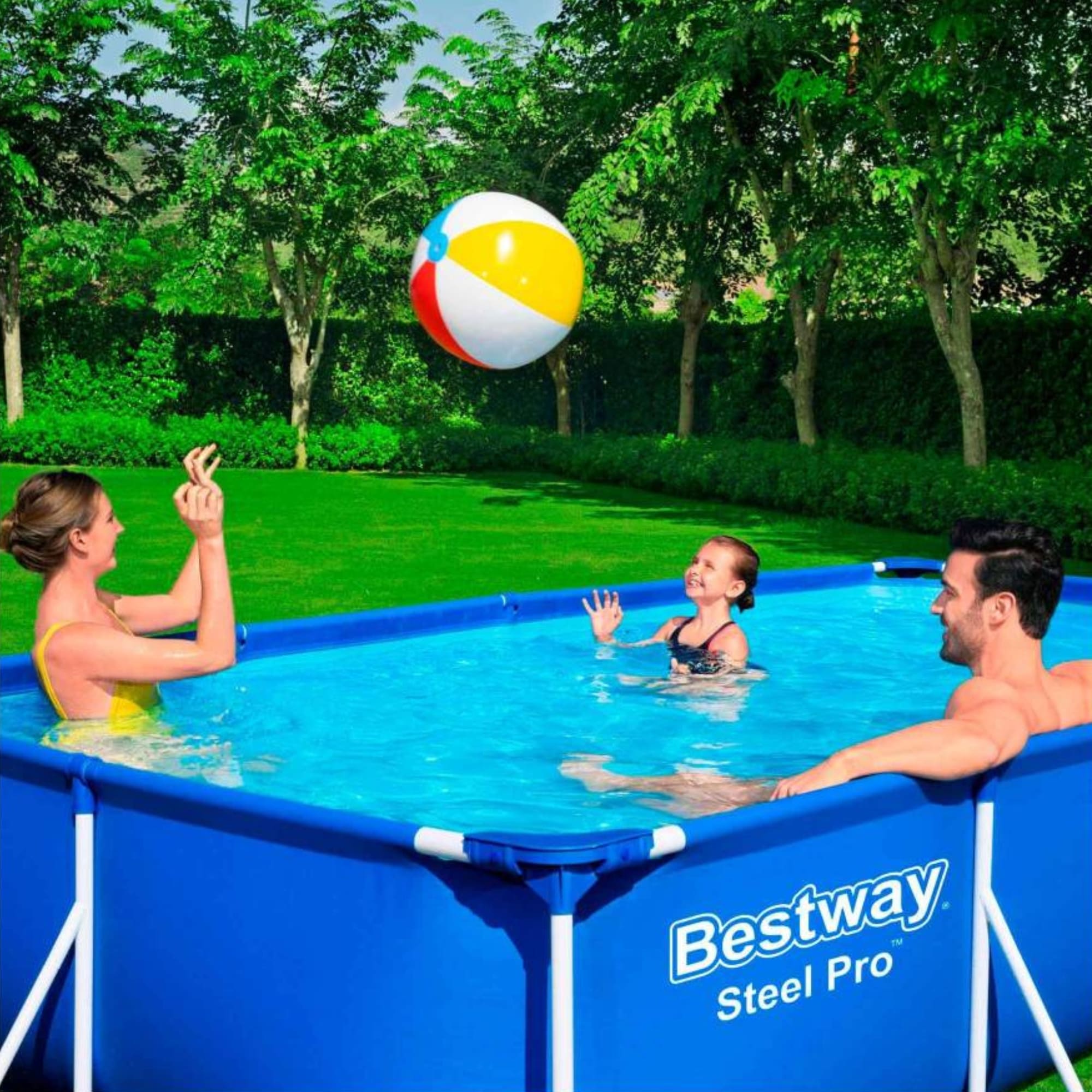 Alberca Estructural Bestway Steel Pro 15606 de 450 x 220 x 84 cm, incluye cubierta