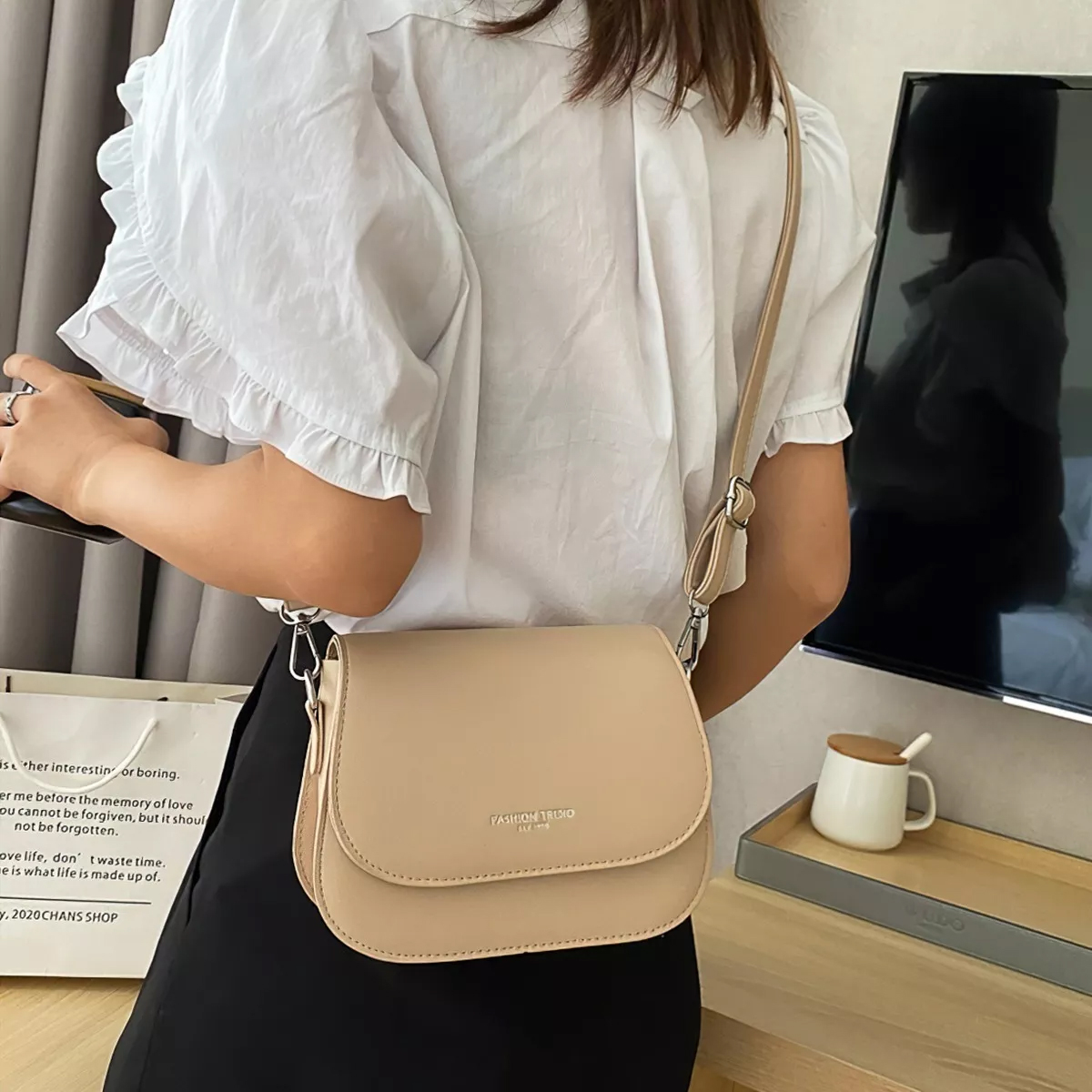 Bolsas Mujer Hombro Bandolera Cosmetiquera Cuero Sintetico