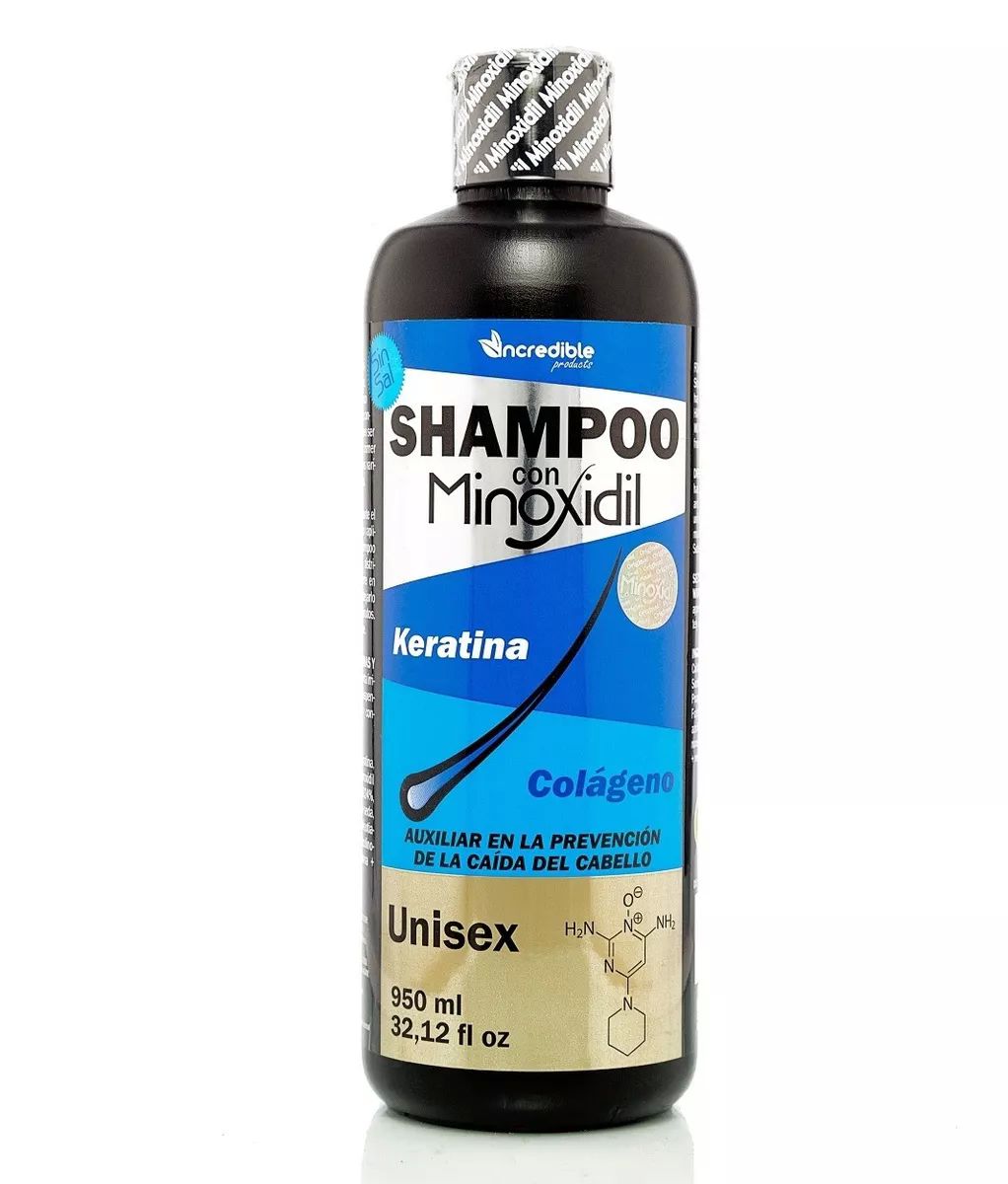 Shampoo Sin Sal Minoxidil Keratina Colageno Shampo - 950 Ml