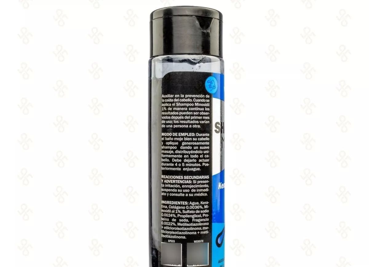Shampoo Sin Sal Minoxidil Keratina Colageno Shampo - 500ml
