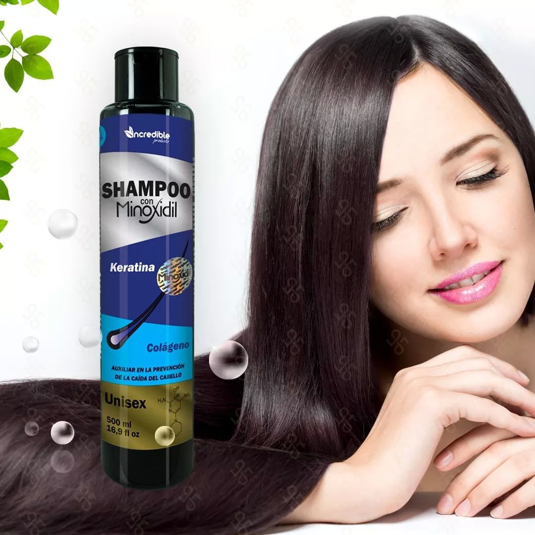 Shampoo Sin Sal Minoxidil Keratina Colageno Shampo - 500ml