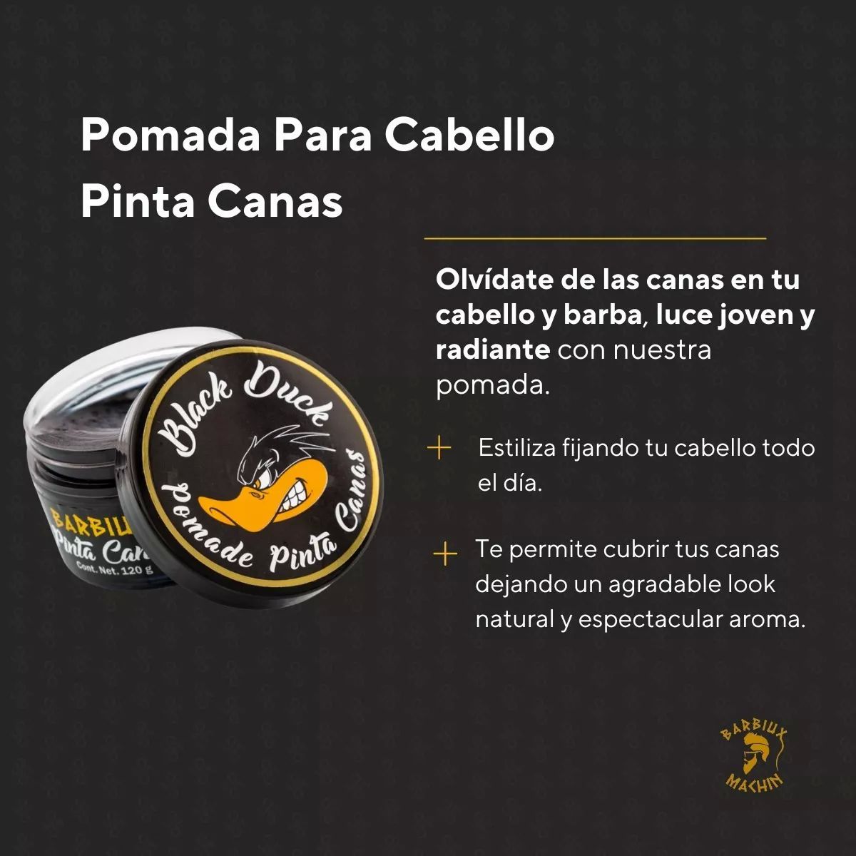 Pomada Para Cabello Pinta Canas Pomadas Pomade - 120 Gr