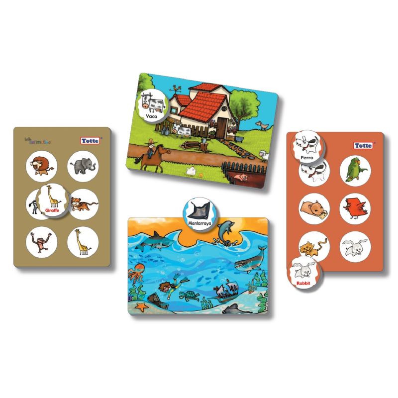 Lotto Animales Lotería Español-Inglés