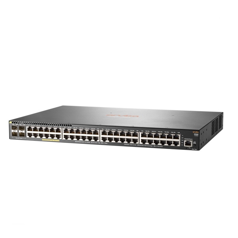 Switch Aruba Gigabit Ethernet 2930F 48G PoE+ 4SFP, 48 Puertos