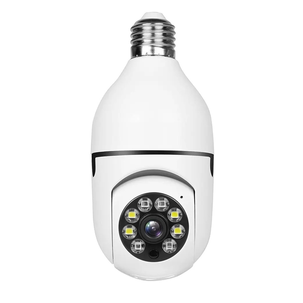 Camara de Seguridad 360 con Libre Rotacion Vision Nocturna Infrarroja Sensor de Movimiento Iluminacion Automatica Vigilancia desde App Multiusuarios Simultaneos y Almacenamiento en SD y en Nube / Master / IOT-BULBCAM