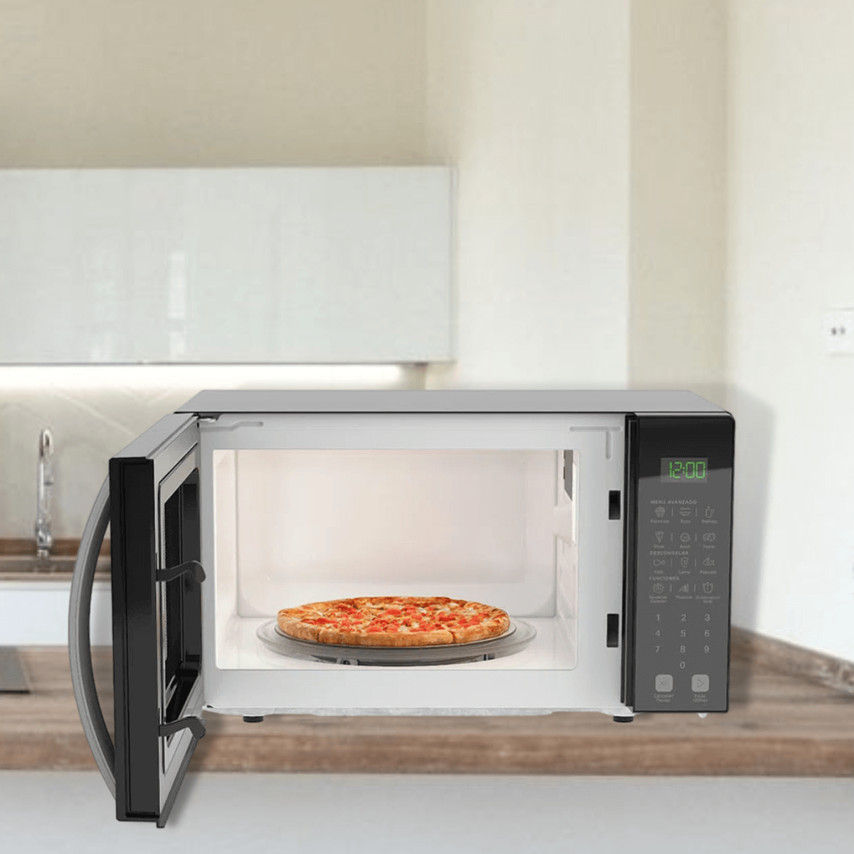 HORNO MICROONDAS 0.7P3 BOTON NEGRO ACROS