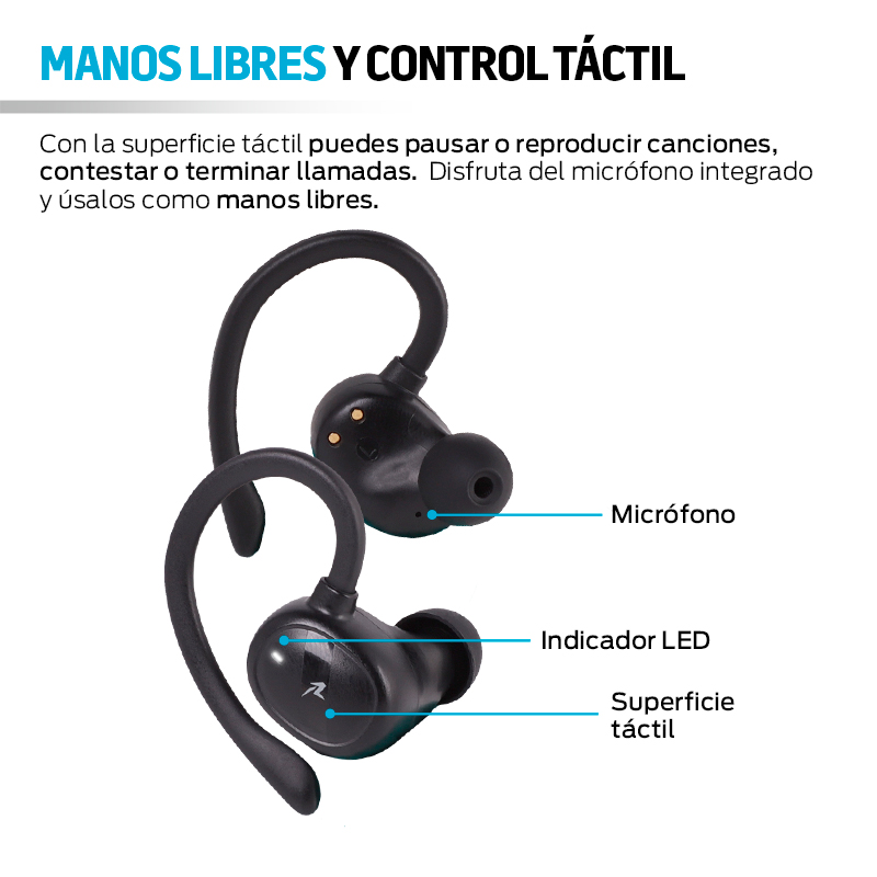 Audífonos Inalámbricos Air-Sport 2 Bluetooth 5.1 Contra Agua IPX4
