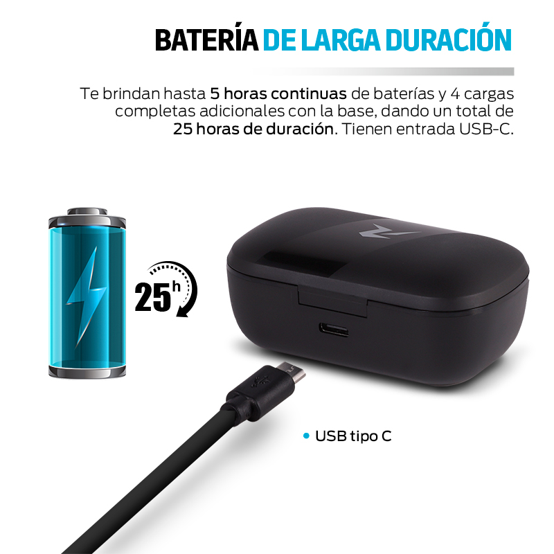 Audífonos Inalámbricos Air-Sport 2 Bluetooth 5.1 Contra Agua IPX4