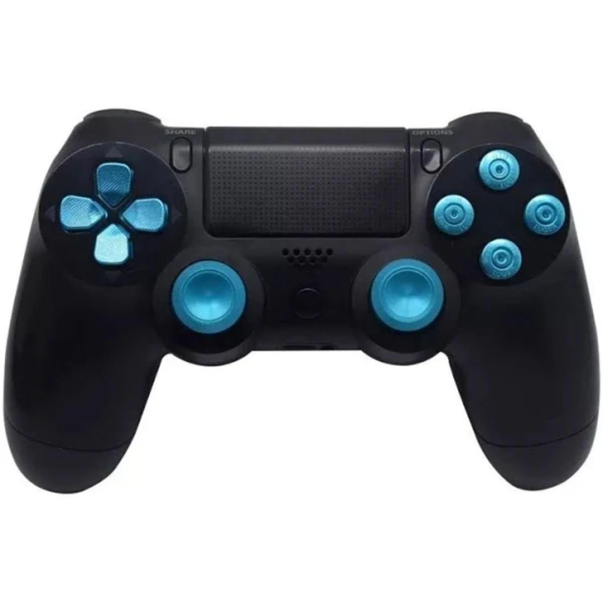 Set Botones + Desarmador + Tornillos Compatible PlayStation 4 (Azul)