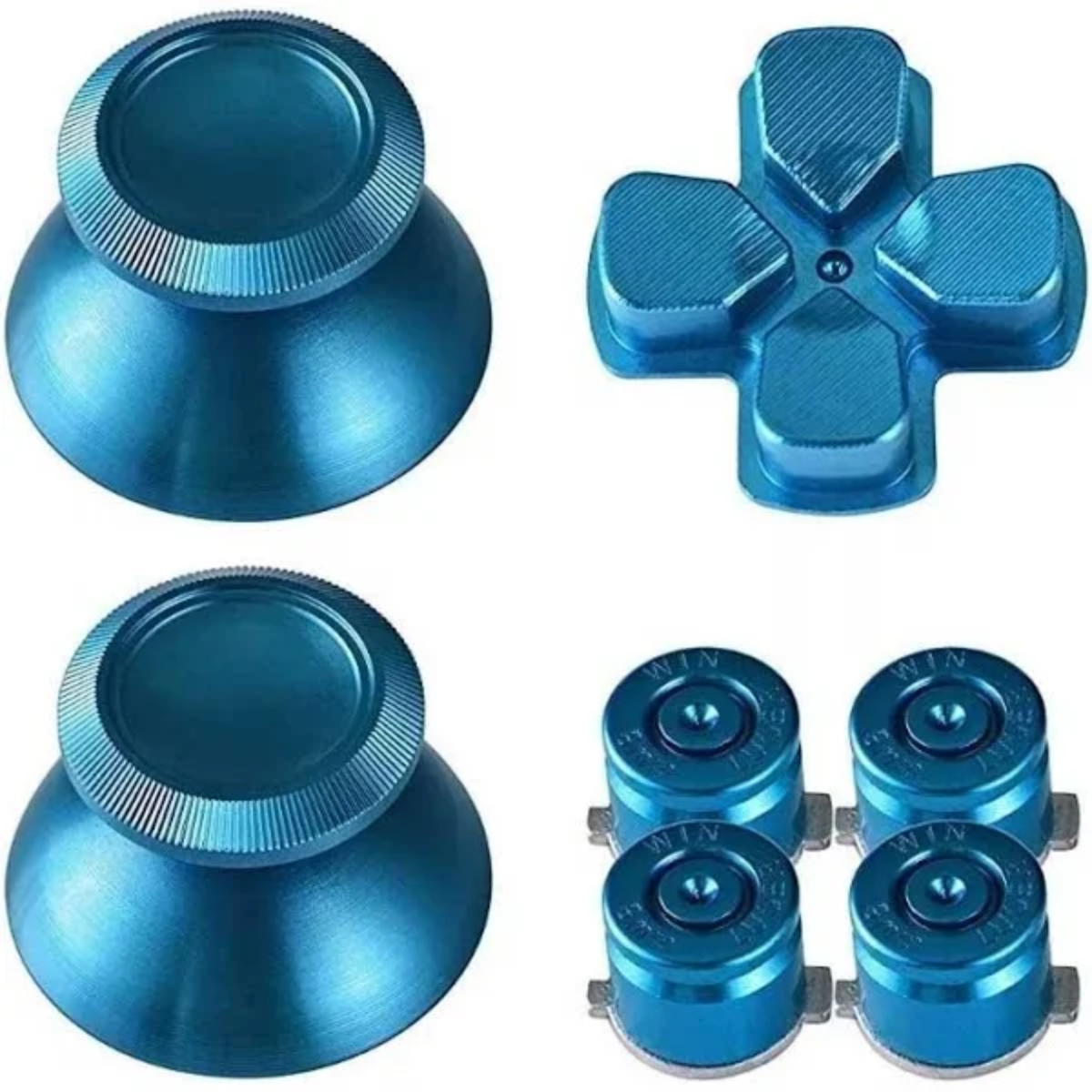 Set Botones + Desarmador + Tornillos Compatible PlayStation 4 (Azul)